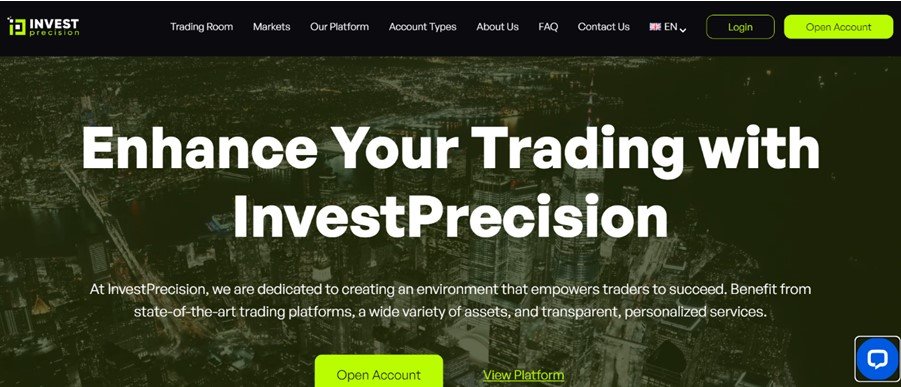 InvestPrecision homepage