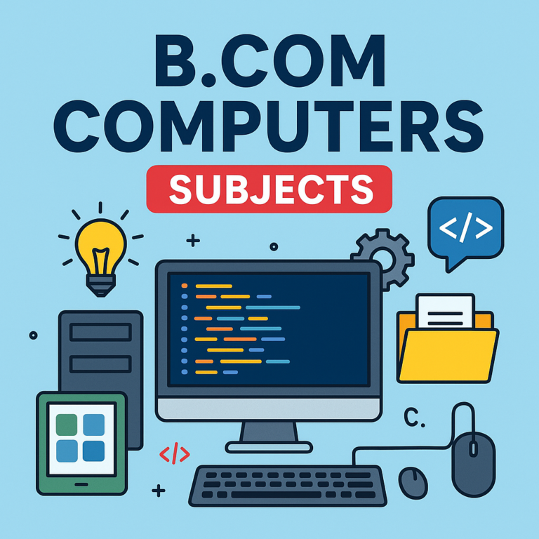 What Are the Subjects in B Com Computers? A Clear Guide for Students