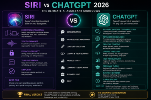 Siri vs ChatGPT 2026: The Ultimate AI Assistant Showdown