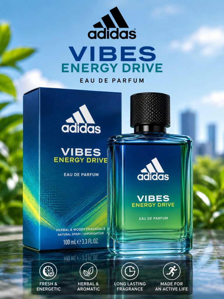 Adidas Vibes Energy Drive Eau de Parfum: A Fresh Fragrance for Everyday Confidence